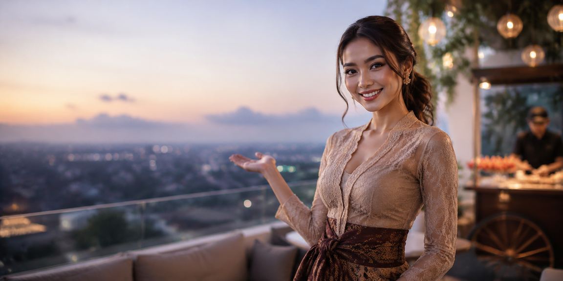 Model memperlihatkan antarmuka bonus deposit pada platform kasino digital